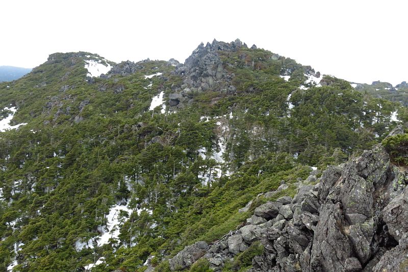 I峰からII峰、III峰を撮影。
